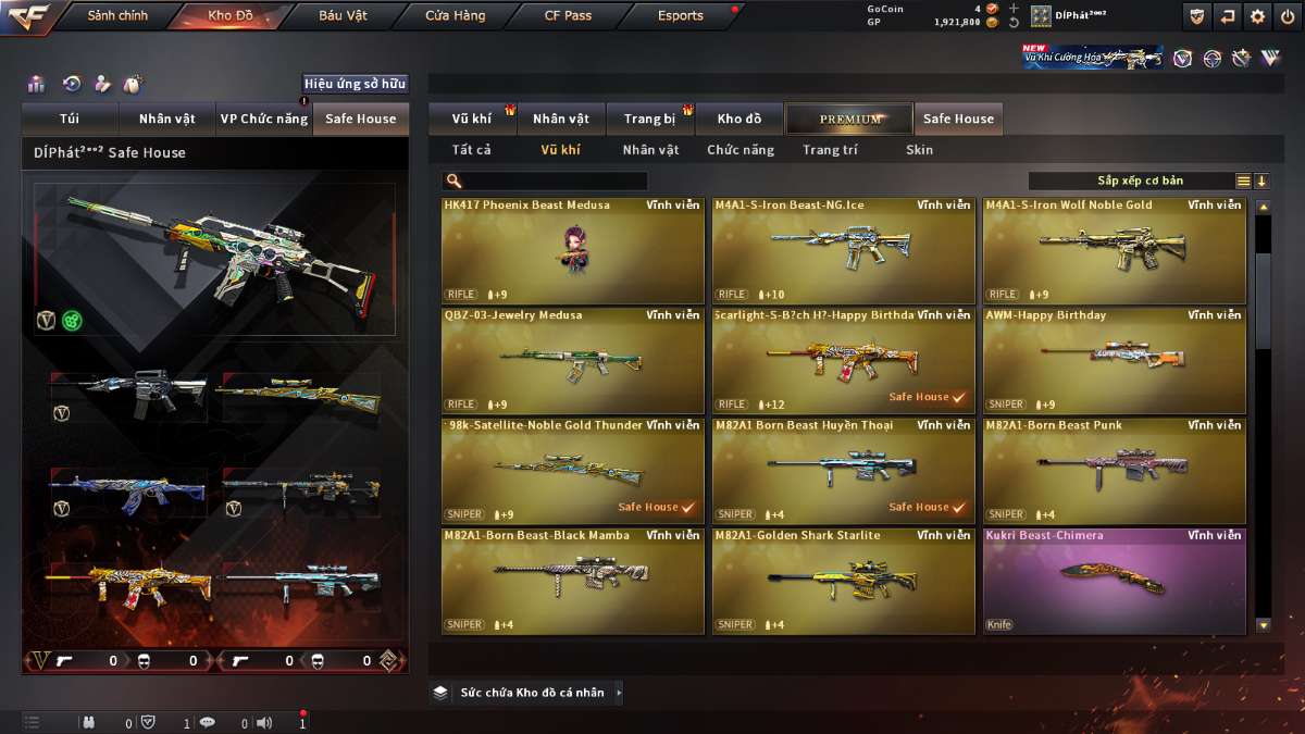 shop acc cf uy tin gia re
